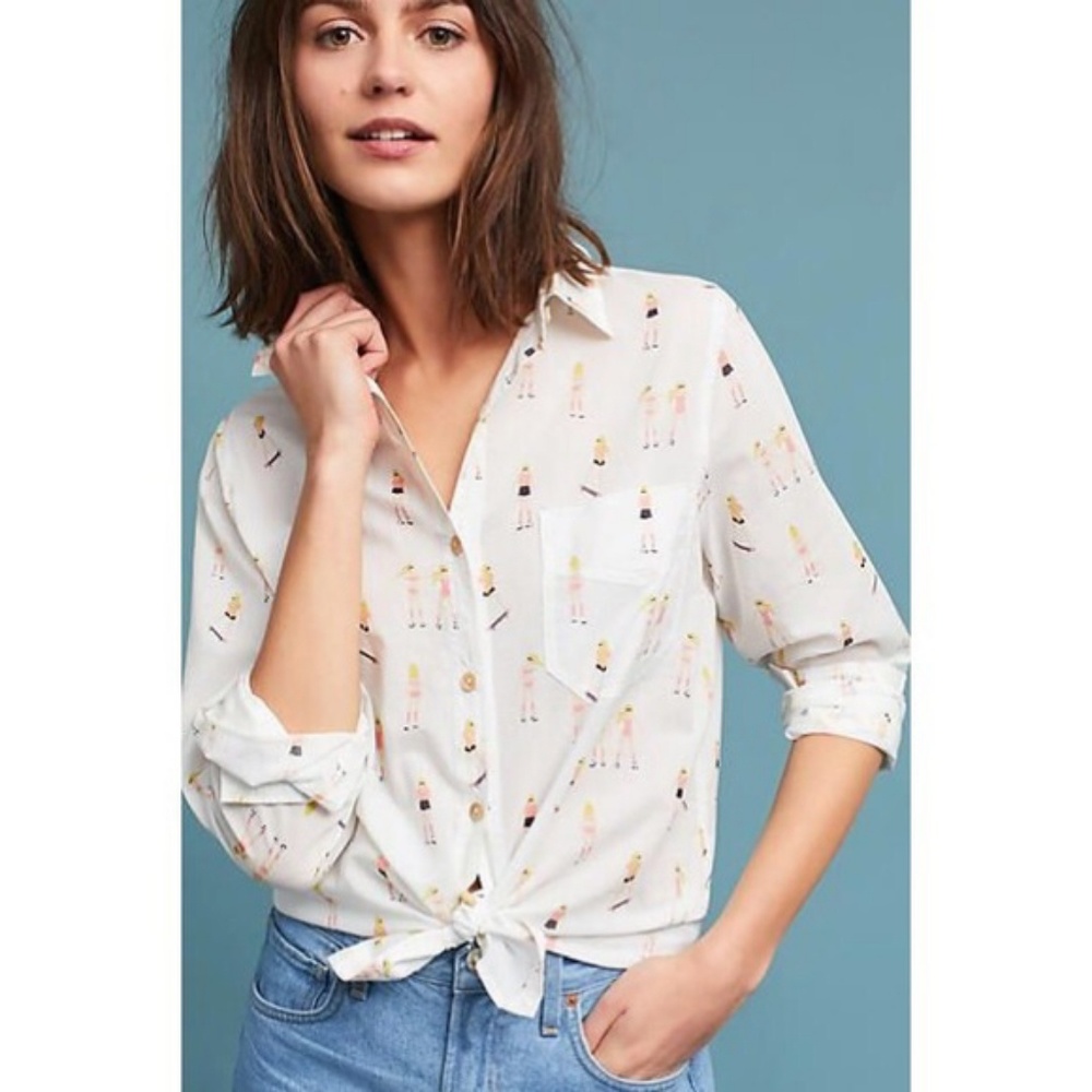 Anthropologie Acote Skatepark blouse